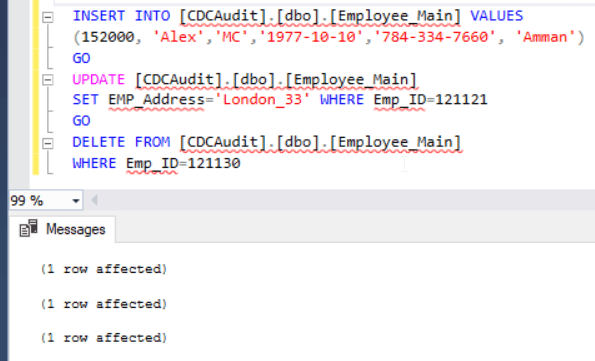 SQL Server CDC: Auditing DML Changes 1